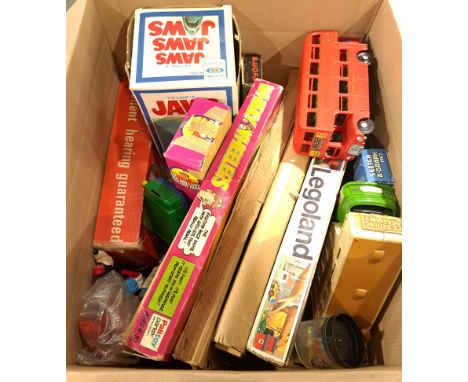 Lego, Ideal &amp; Similar, a boxed and unboxed Group of Toys and Games. Includes The Six Million Dollar Man Action Figure wit