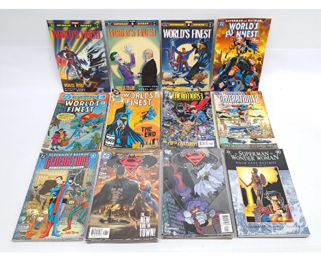 Quantity of DC World&rsquo;s Finest &amp; similar Comics, Batman, Superman &amp; Wonder Woman related Comics. &nbsp;Includes 