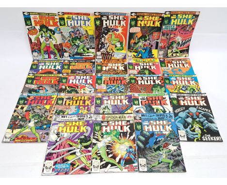 Marvel The Savage She-Hulk Comics. &nbsp;Includes #1 First Appearance of She-Hulk. &nbsp;Issues #1 to #13 &amp; #15 to #24. &