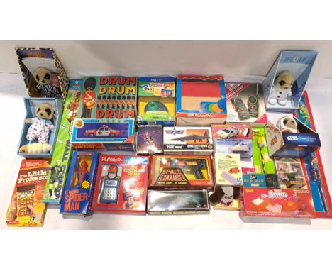 Mattel, Tomy &amp; Similar, a boxed Group of Toys &amp; Collectibles. Includes Talking Fire Chief Car with others. Although u