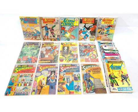 Quantity of DC Action Comics, Superman &amp; Superman&rsquo;s Pal Jimmy Olsen Comics. &nbsp;Silver&nbsp;to Copper&nbsp;Age, a