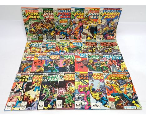 Marvel Luke Cage, Power Man &amp; Power Man and Iron Fist Comics. &nbsp;Includes #50 First Retitled Power Man and Iron Fist &