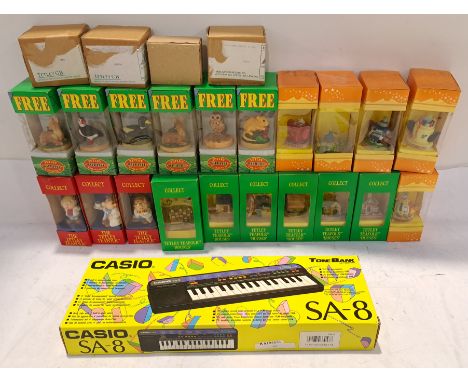 A boxed Group of Tetley Tea Prizes and Casio SA-8 Keyboard. Although unchecked for completeness or if in working order condit