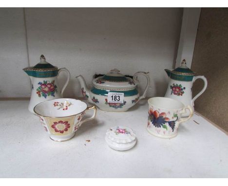 A mixed lot including Coalport trinket ware