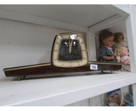 An Art Deco Hermle mantel clock