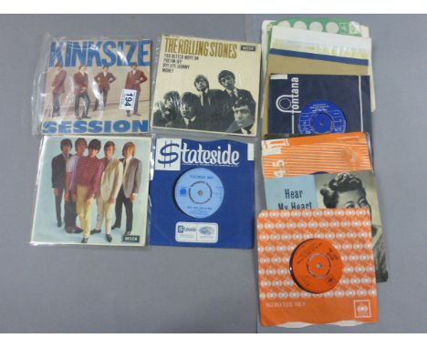Vinyl - Pop and Rock.  A small collection of over 15 45s and Eps to include Five by Five and The Rolling Stones ( DFE 8560 ),