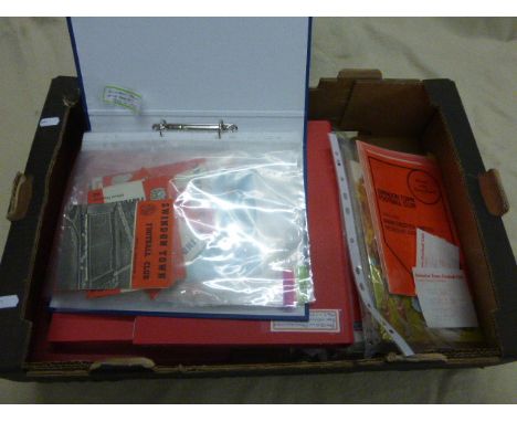 Football programmes/tickets - Swindon T FC a collection of 120+ home and away programmes, many with associated ticket, mostly