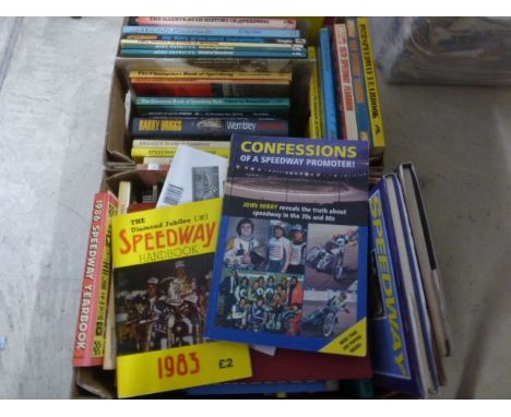 Speedway - a collection of 60+ modern books/booklets, varied subjects, titles incl. Speedway In Bristol 1950-1978 by R Bamfor