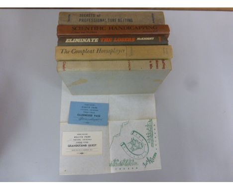 Horse Racing - American memorabilia to include Tucson Arizona Rillito Park serviette with two 1955-56 passes for the same mee
