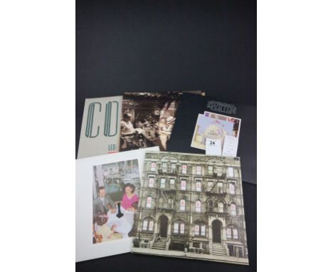 Vinyl - Great collection of 5 Led Zeppelin LPs to include The Song Remains The Same (SSK89402), Presence (SSK59402), Coda (A0