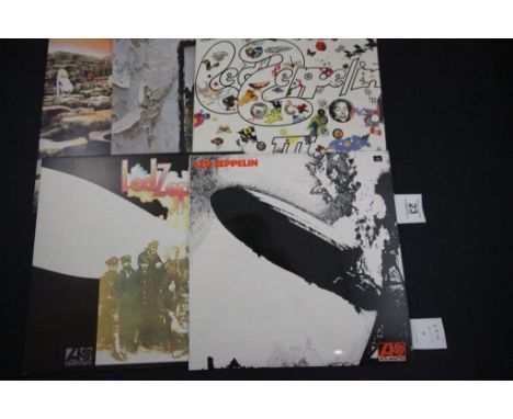 Vinyl - 5 Led Zeppelin reissues and releases covering the first 5 LPs, One (K40031), Two (K4003T), Three (K50002), Four Symbo