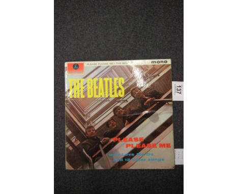 Vinyl - The Beatles - Please Please Me Mono PMC 1202 The Parlophone Co recording first published 33 1/3 on label but no sold 