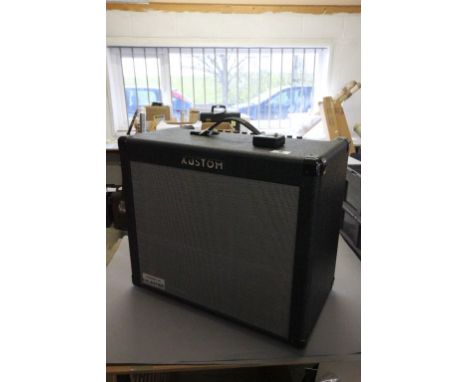 Kustom KGA65 guitar amplifier with Celestion Rocket 50 speaker, along with a boxed Boss FS-6 Dual Foot Switch. Both items com