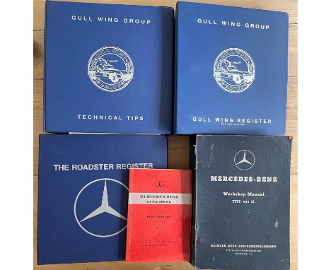 Very rare Workshop Manual and other invaluable 300SL/Gullwing stationary.Mercedes-Benz 300 SL Workshop Manual, Gull Wing Grou