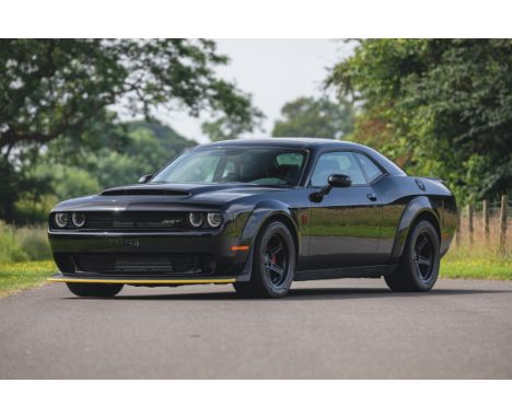 Dodge's road-legal drag car offering 840bhp and 717ft/lbs of stump-pulling torque, menacingly finished in Pitch Black. Not fo