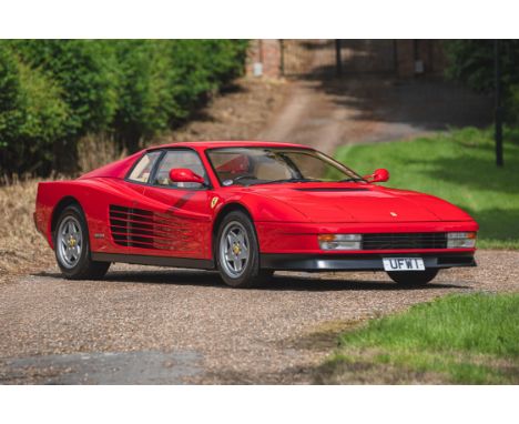 Presented in outstanding order, a rare UK-supplied Testarossa with just 36,722 miles.UK supplied, right-hand drive, Ferrari T