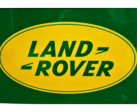 Supplied with a UK 3-pin plug and in working condition.Illuminated Land Rover dealership 'Four Wheel Drive Authorised Sales a