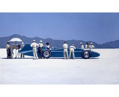 Print in frame with glass. This is one of seven paintings inspired by the life and achievements of&nbsp;Sir Malcolm Campbell,