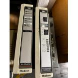(1) AEG Modicon Programmable Controller, Model 685E, (1) Modicon H.S. Counter, Model B883