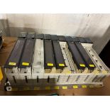 AEG Schneider Rack, Model 20009411, w/ (7) Assorted Controllers; (1) Model 140 COS 114 00, (1) Model