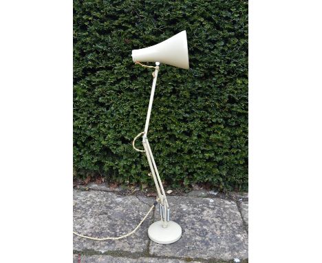 A vintage Herbert Terry anglepoise desk lamp, stamped. H.80cm 