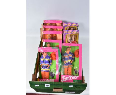 A QUANTITY OF BOXED MODERN MATTEL BARBIE KEN UNITED COLORS OF BENETTON DOLLS, from the early 1990's three each of two differe