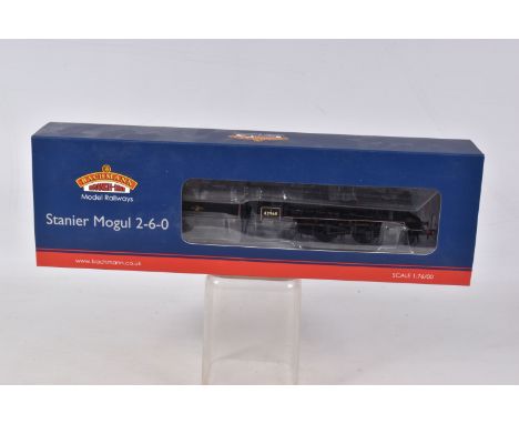 A BACHMANN BRANCHLINE BOXED MODEL RAILWAYS    OO Gauge Stanier Mogul 2-6-0, 42968 BR Lined Black Late Crest, like new conditi