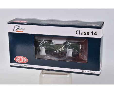 A BOXED HELJAN OO GAUGE RAILWAY MODEL, Class 14 D9531 in BR Green Livery, in new condition with unopened accessories and owne