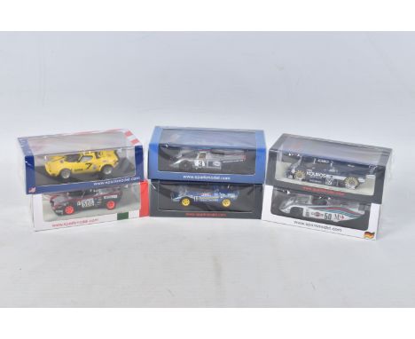 SIX BOXED SPARK MODELS MINIMAX 1970'S/80'S RACECARS, to include a Lancia Stratos 24H Daytona 1977, numbered US170, A Arutunof