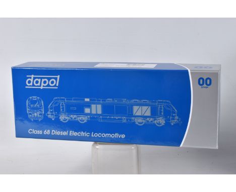 A BOXED DAPOL 00 GAUGE CLASS 68 DIESEL ELECTRIC LOCOMOTIVE, 68002 'Intrepid' DRS Livery, 4D-22-001, appears in new condition 