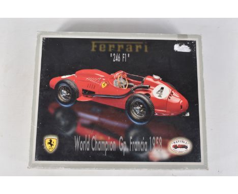 A BOXED REVIVAL UNBUILT FERRARI '246 F1' WORLD CHAMPION GP FRANCIA 1958, 1:20 scale, Art. 2002, contents not checked but spru