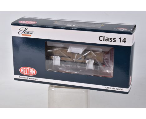 A BOXED HELJAN 14101, OO GAUGE RAILWAY MODEL, Class 14 , D9537 in BR Desert Sand, in new condition with unopened accessories 