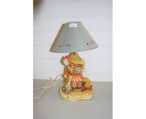 PLASTER WORK BASED TABLE LAMP MARKED MOUSE INN