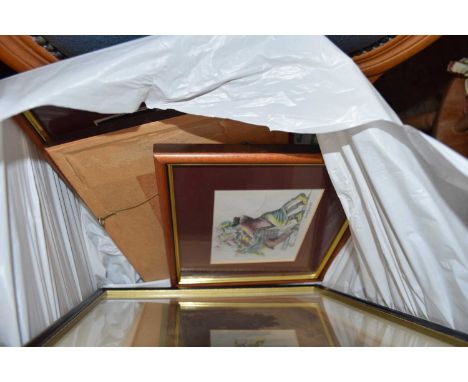 DAVID JONES, COLOURED PRINT, STUDY OF PULL'S FERRY, NORWICH ETC