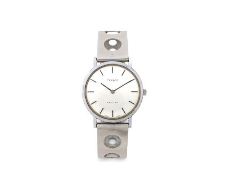 Tissot Stylist gentleman's wristwatch, the signed silver dial with baton numerals, manual wound, the case 34mm, on a Tissot p