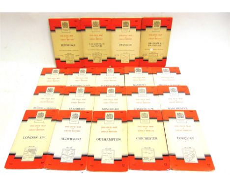 [MAPS]  Thirty-six Ordnance Survey Seventh Series One-Inch Folding Maps