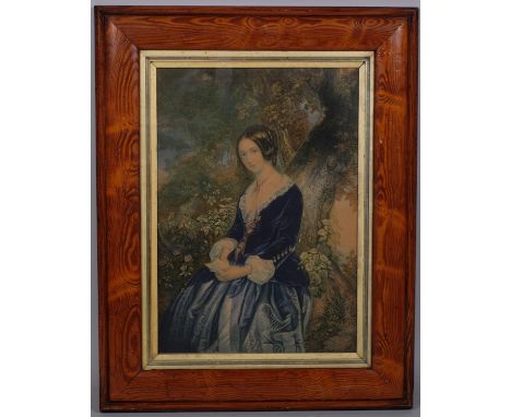 George Baxter engr. (1804-1867) after Fanny Corbaux (1812-1883), lithograph in colours, The Day before Marriage (1854), with 