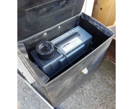 A Kodak Carousel projector in case