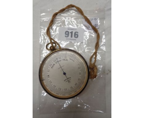 A 19th Century Dollond compensated pocket barometer