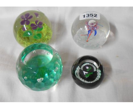 Two limited edition Caithness glass paperweights comprising 'Willow the Wisp' 48/150 with original certificate, 'Millenium Da