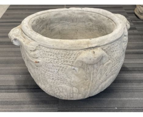 Large stone garden planter
