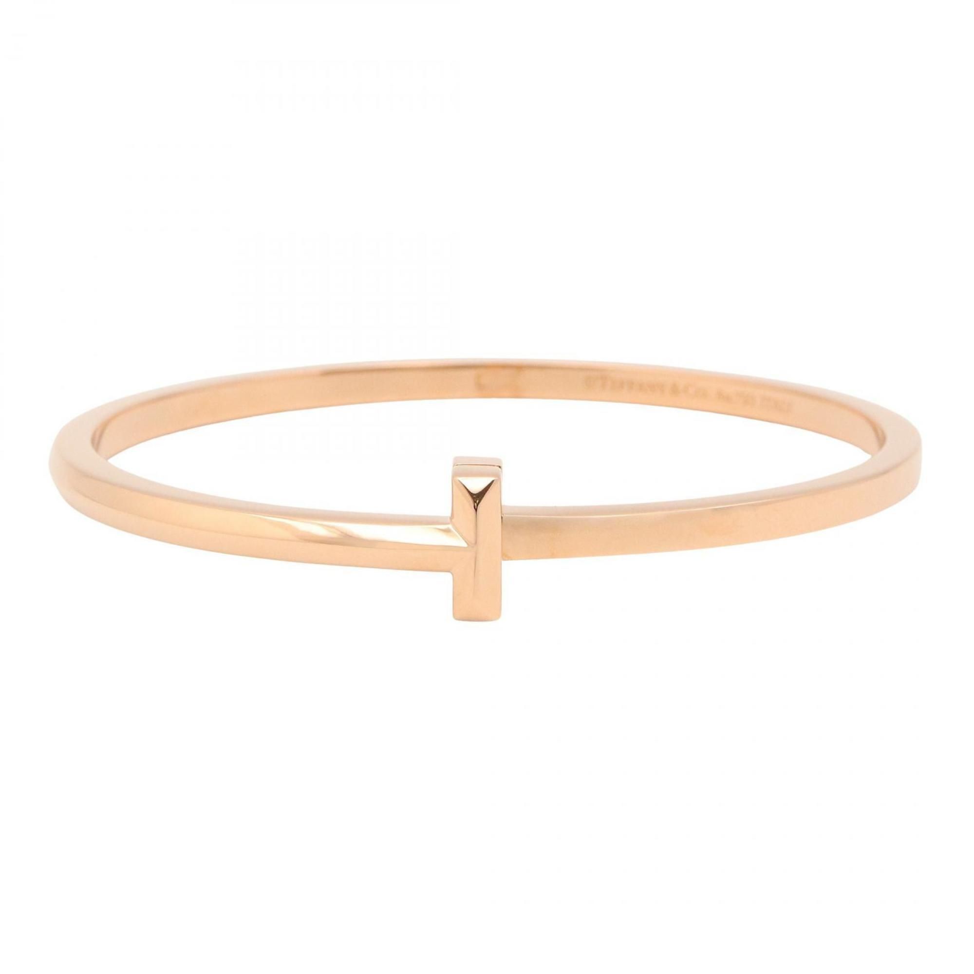 Tiffany & Co. T-One Narrow Hinge Bangle, 18K Pink Gold, for Men and Women.