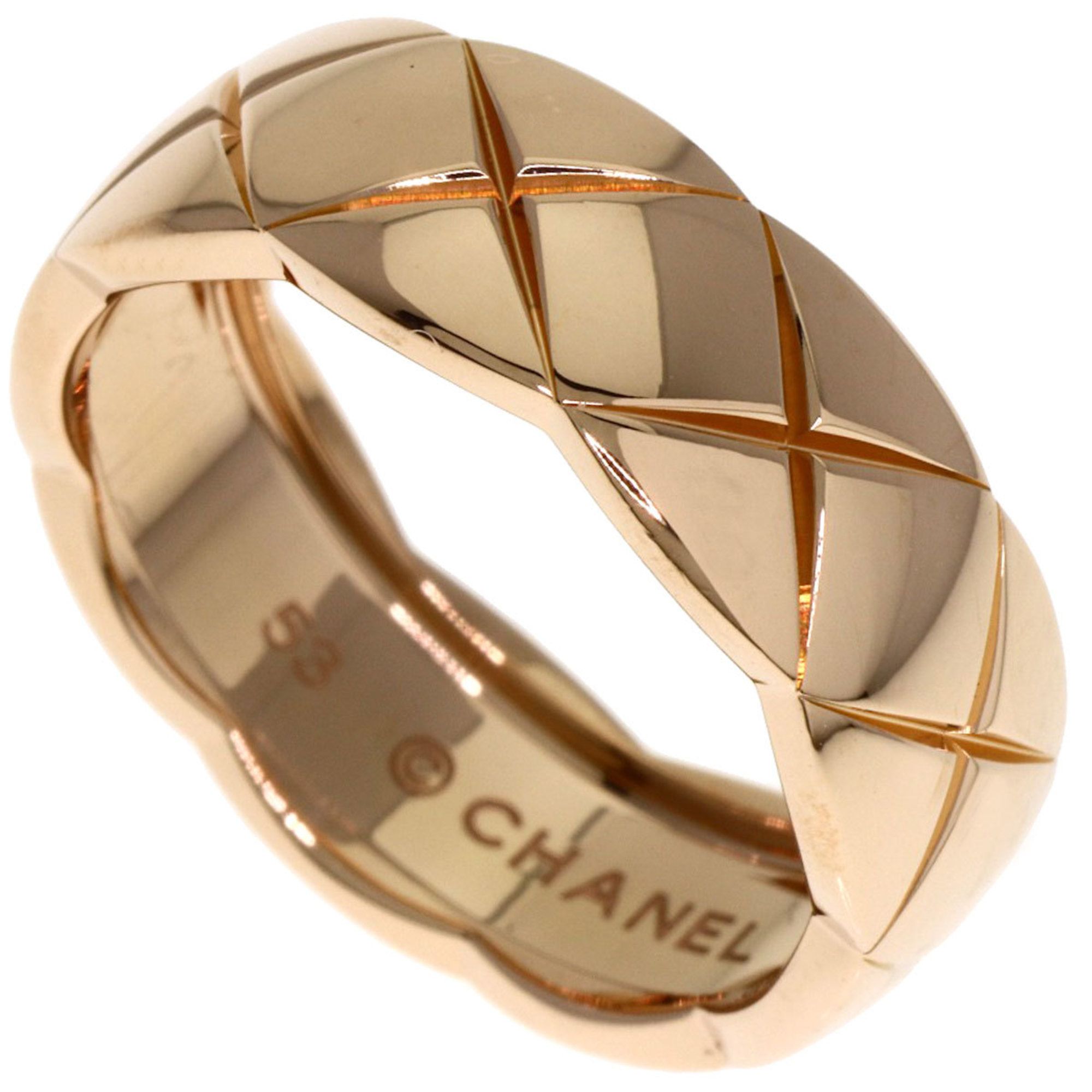 CHANEL Coco Crush Medium #53 Ring, 18K Pink Gold, Women's