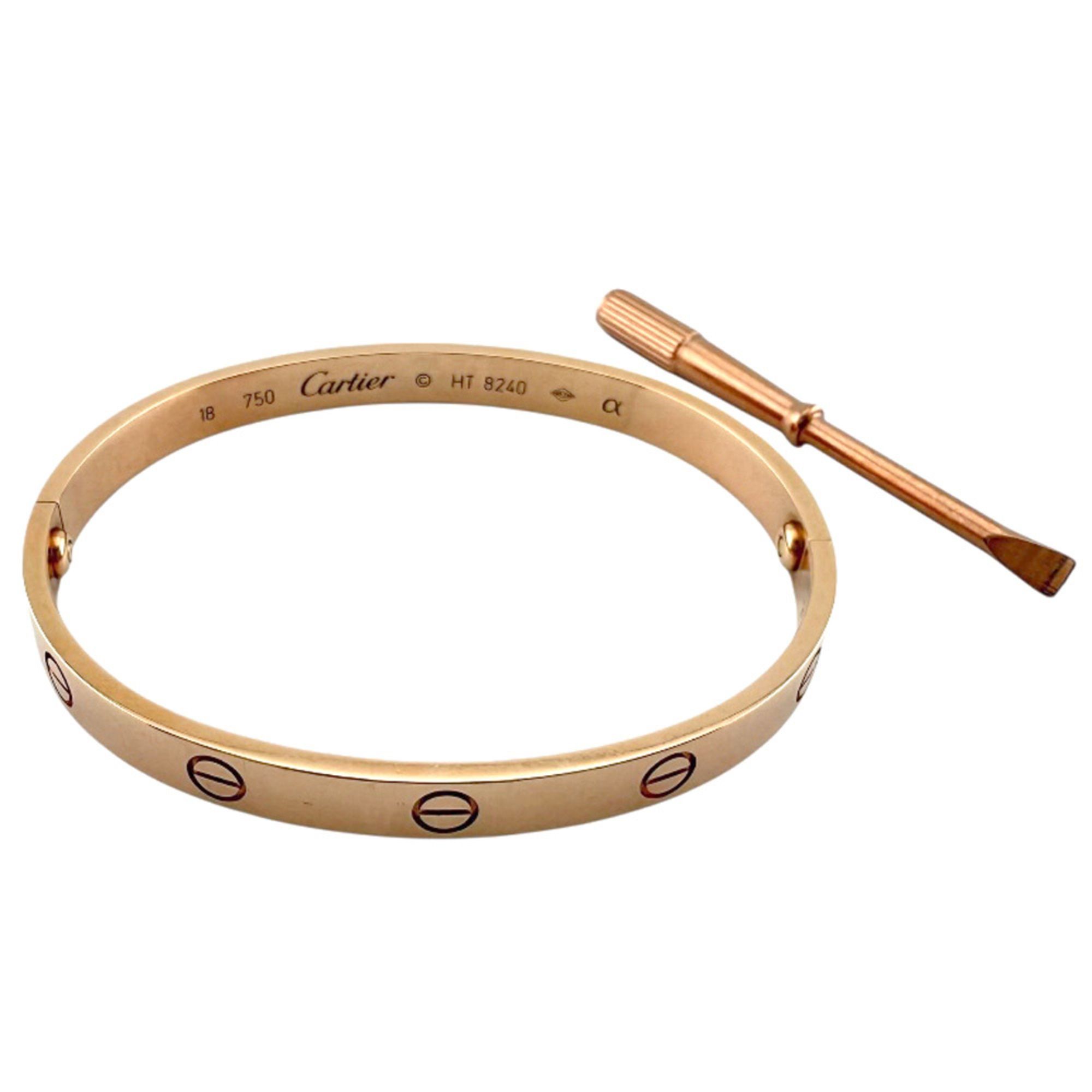 Cartier Love Bracelet with Screwdriver, 18k Gold, Women's, Pre-owned