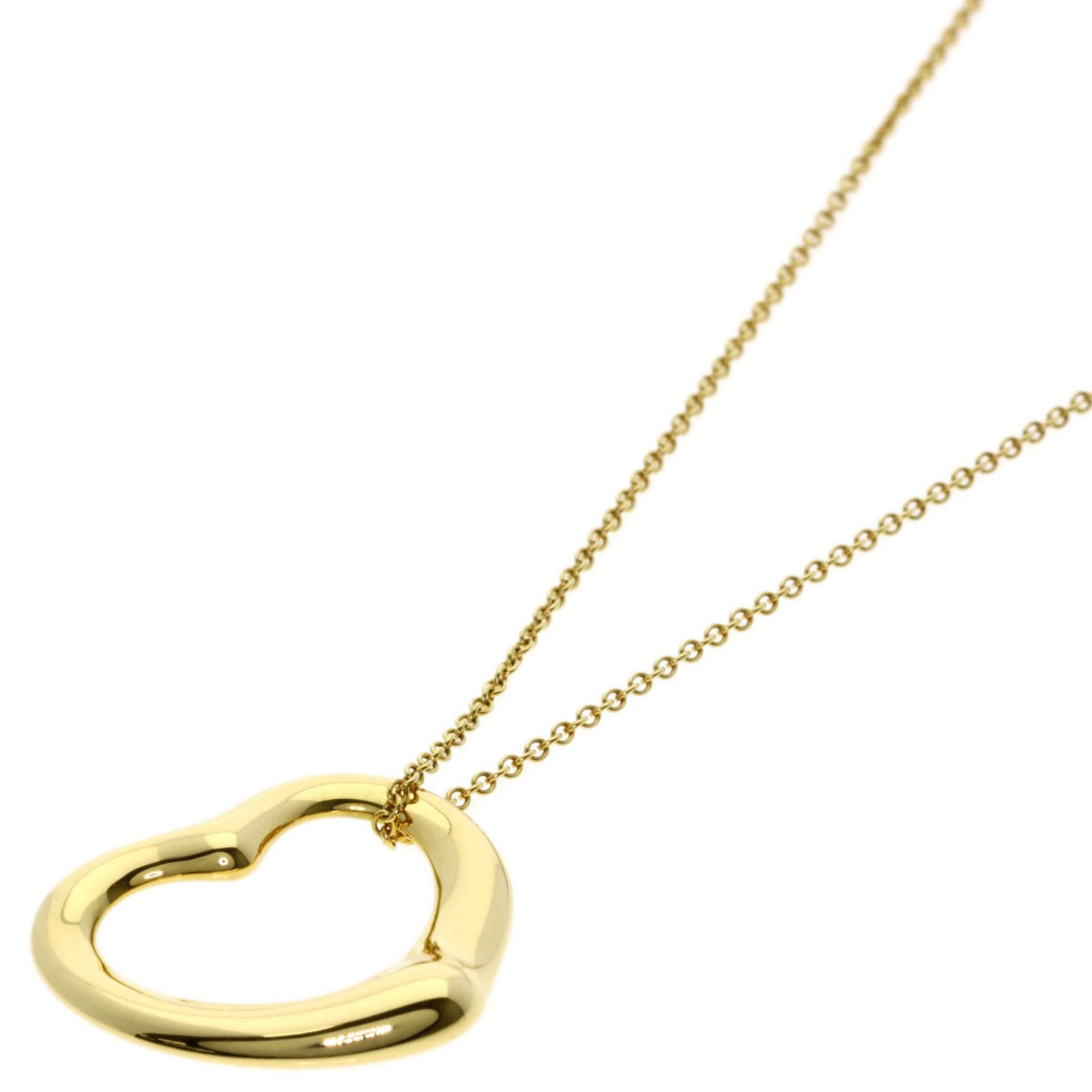 Tiffany & Co. Open Heart Necklace in 18K Yellow Gold for Women.