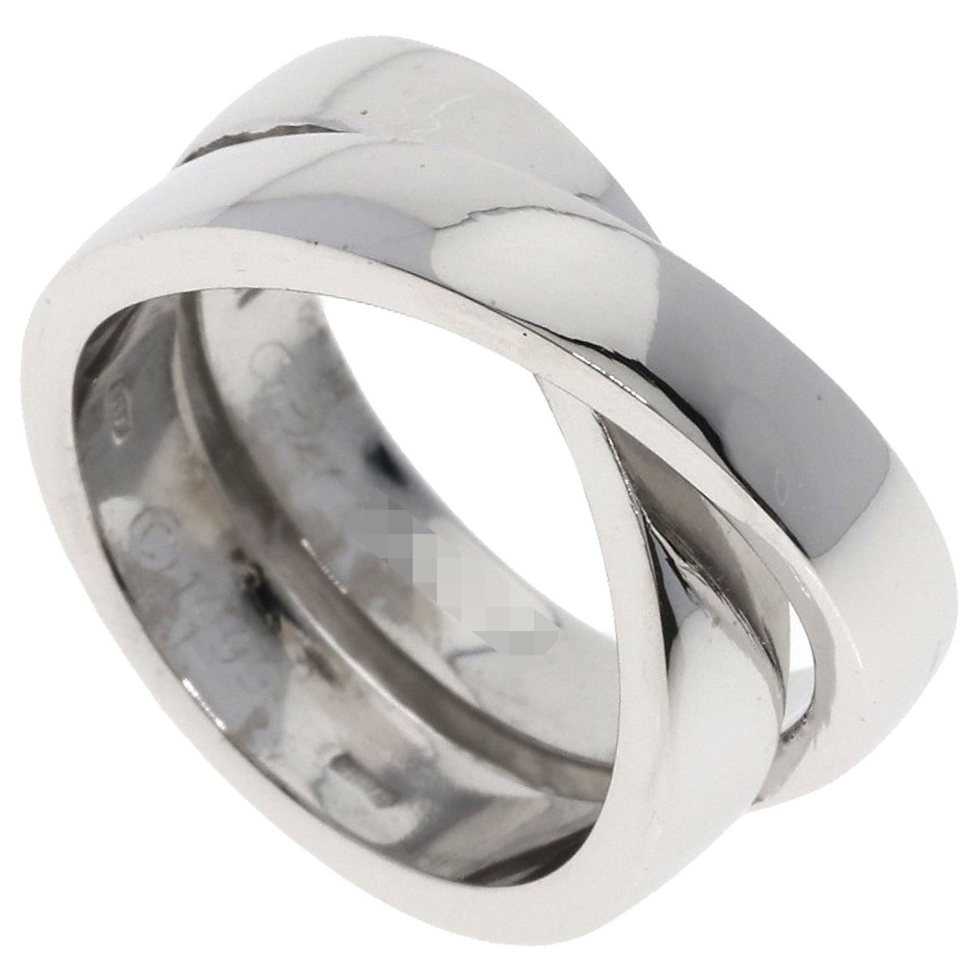 Cartier Paris Ring #51 18K White Gold Women's
