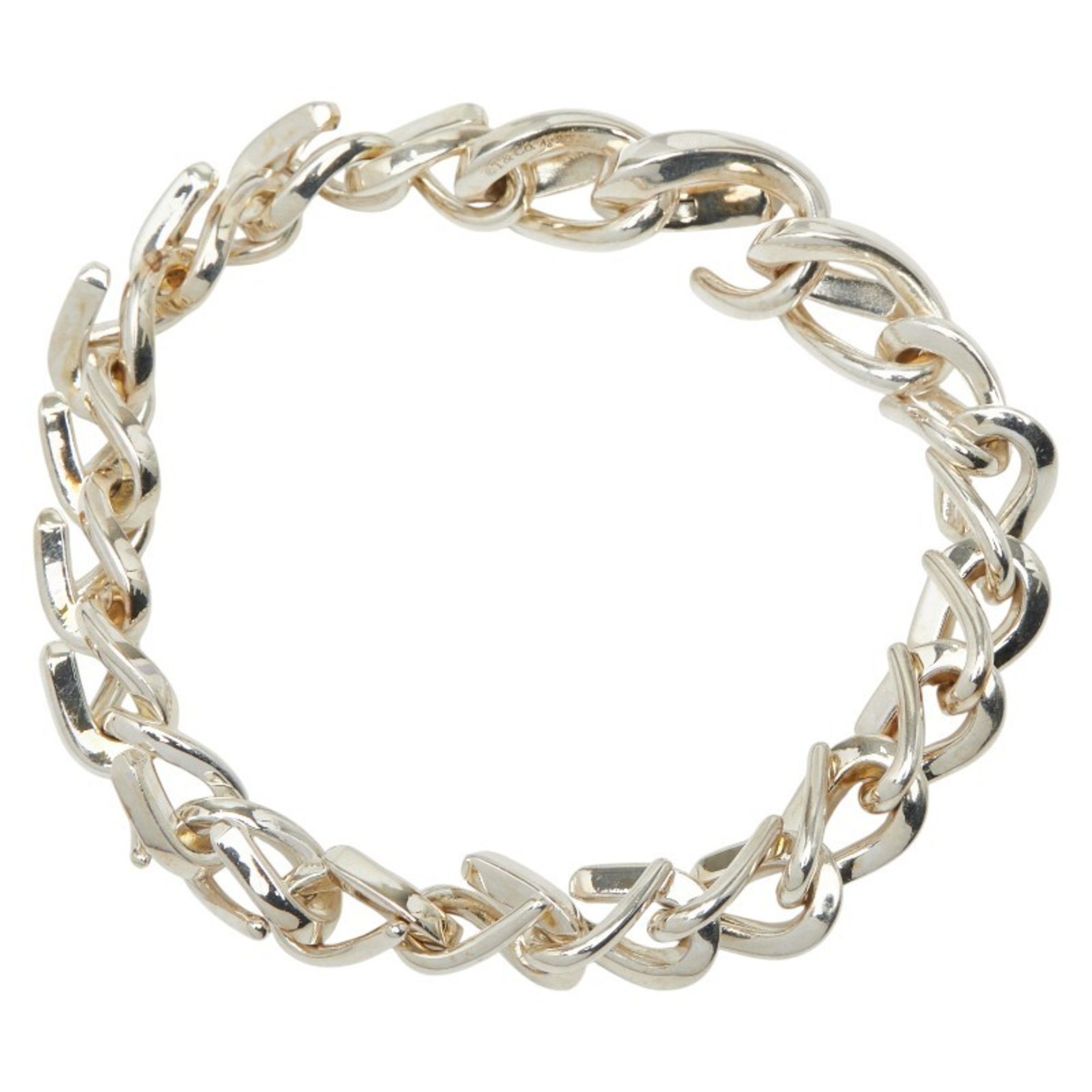 Tiffany & Co. Medium Link Bracelet in 925 Sterling Silver for Women.