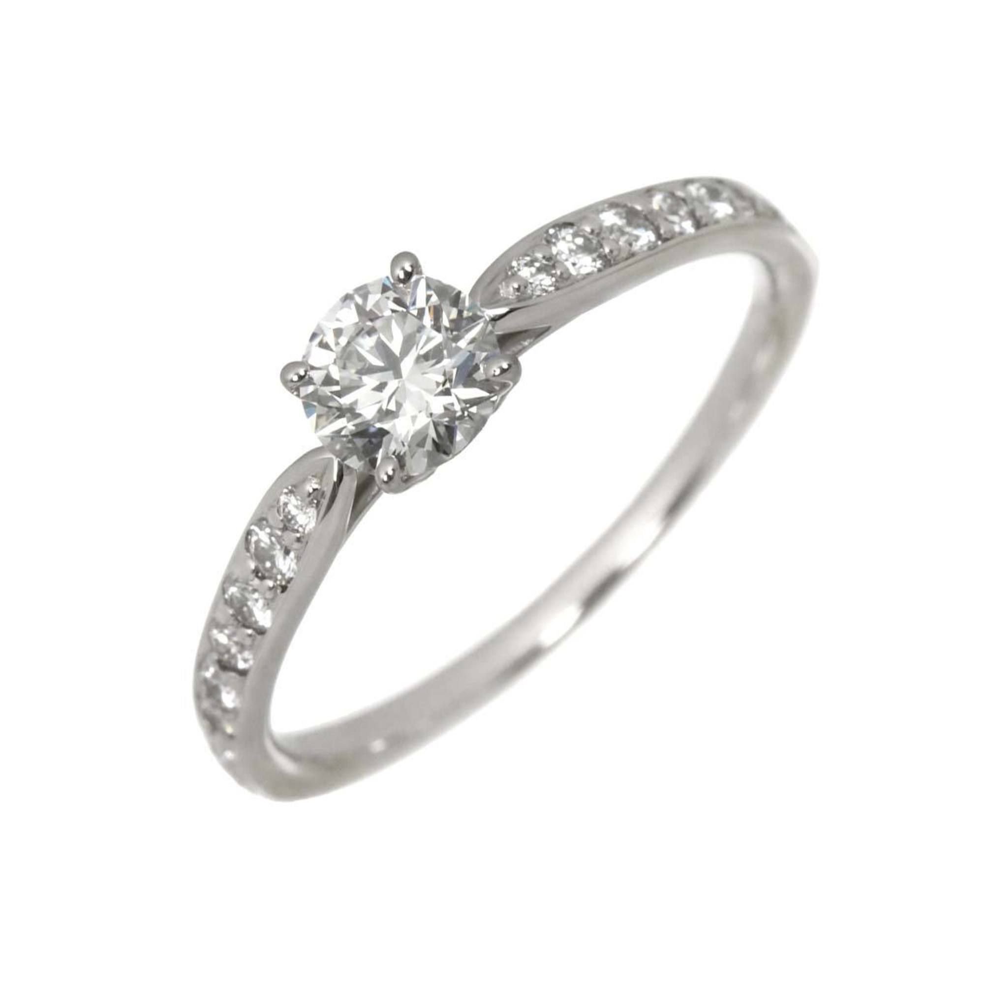 Tiffany & Co. Harmony Diamond Ring, 0.43ct F/VVS1/3EX, Size 10, Platinum