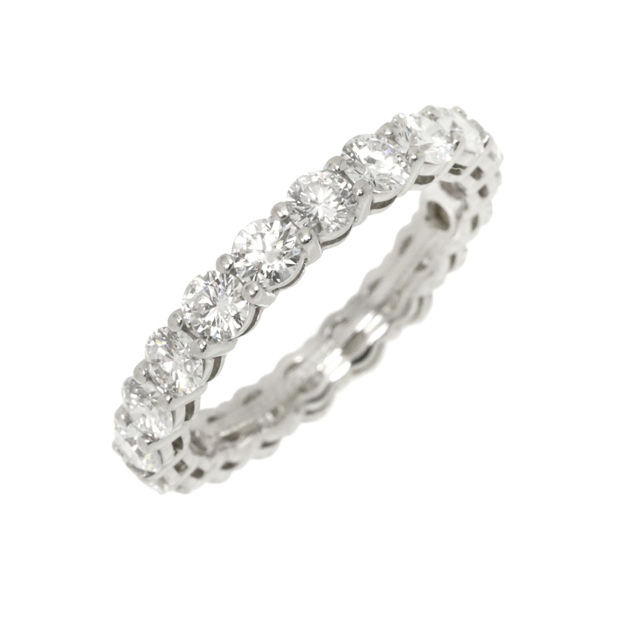 Tiffany & Co. Forever Ring Full Diamond Width 3mm Pt Platinum Embrace