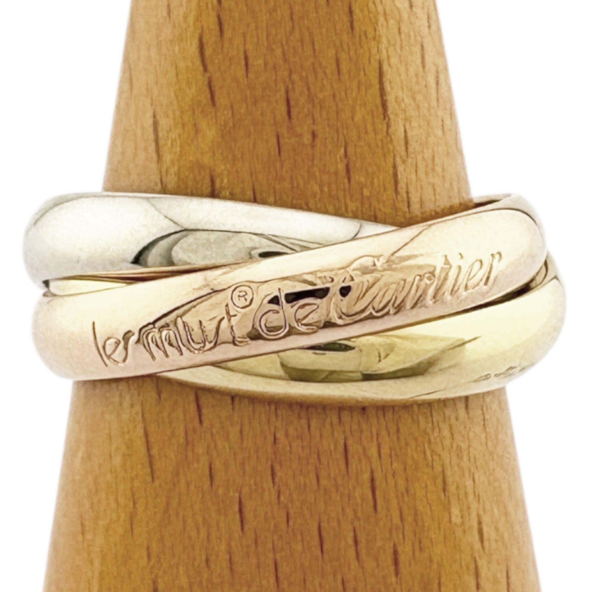 Cartier Trinity Ring, Size 14, 18k Gold, Women's, Pre-owned